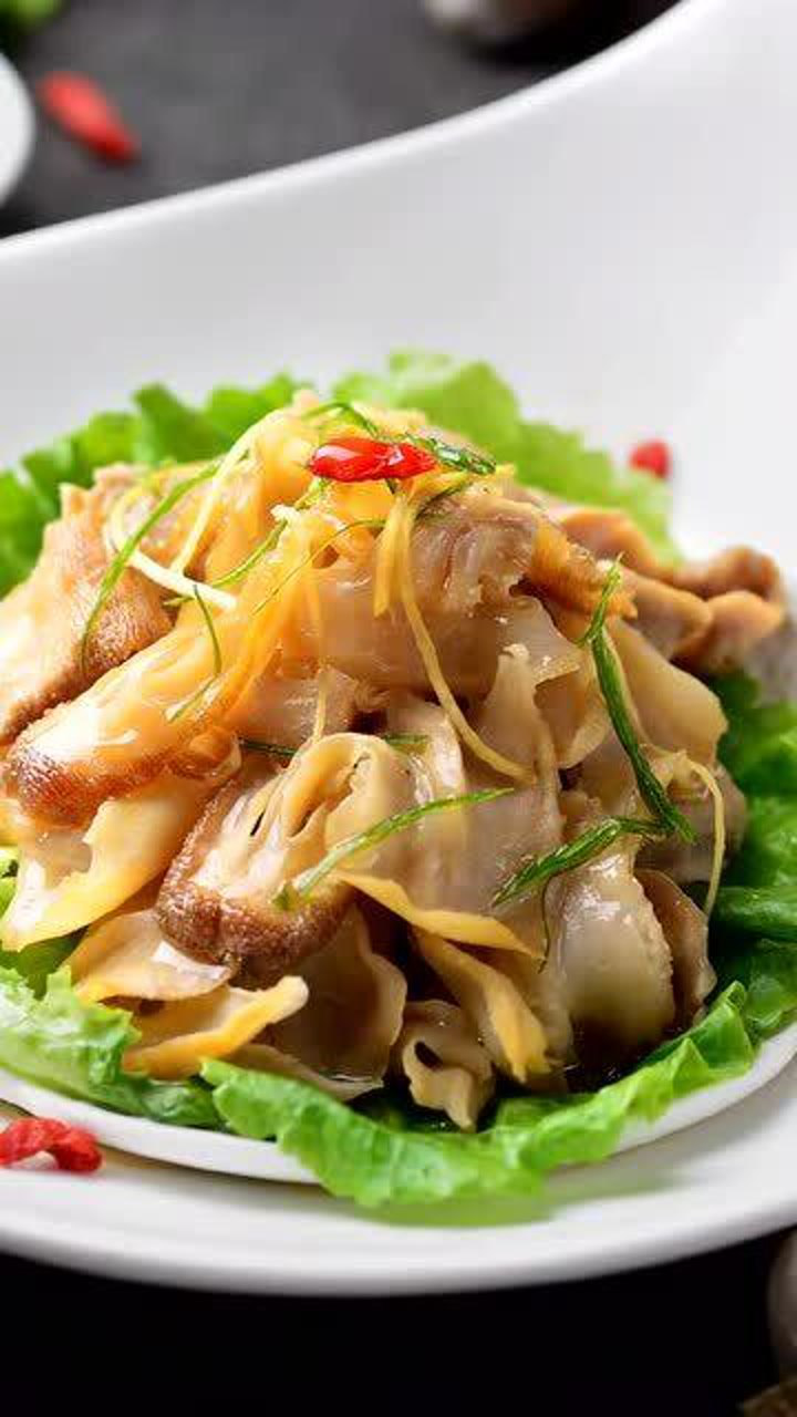 白灼象拔蚌保留了象拔蚌的鲜甜感觉到有海风了