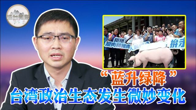 “蓝升绿降” 台湾政治生态发生微妙变化