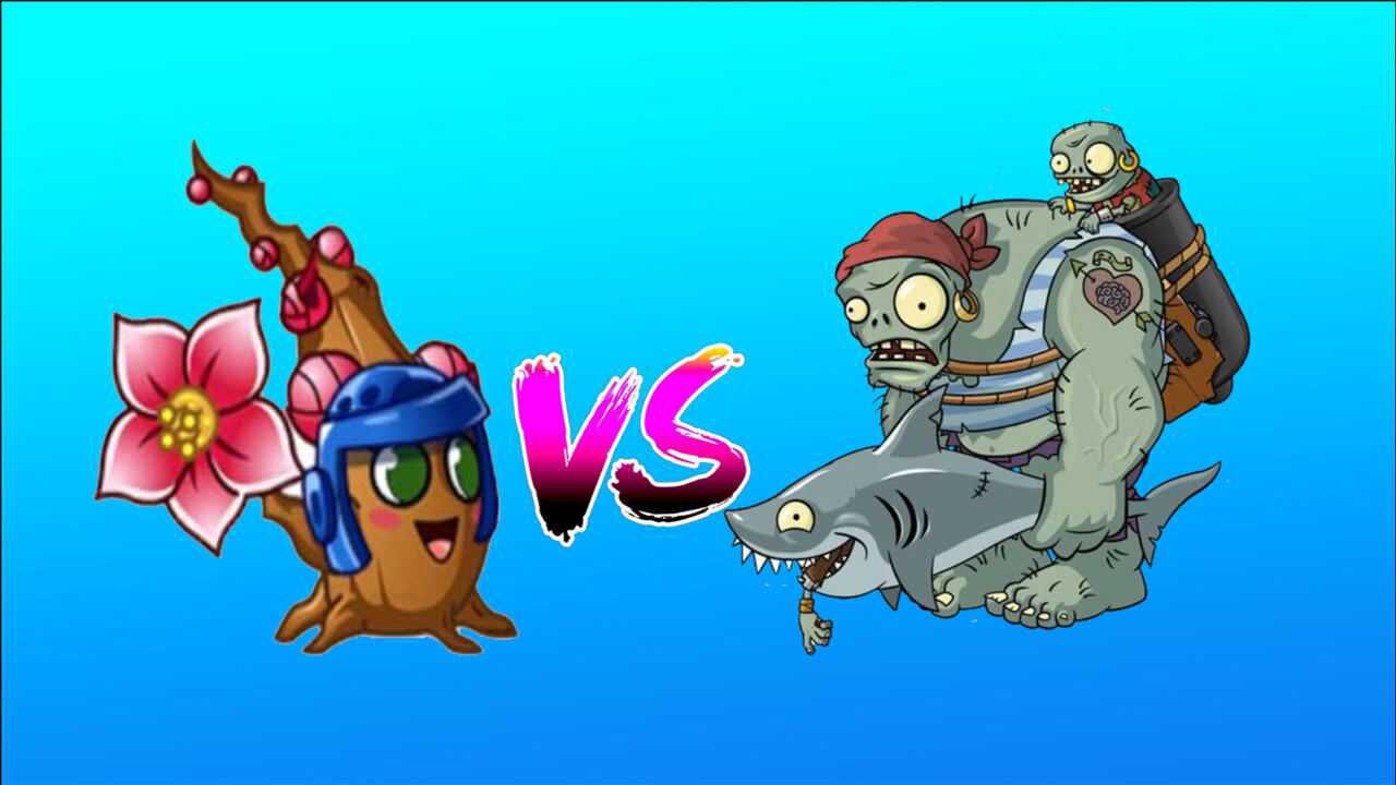 植物大战僵尸:梅小美vs海盗巨人,梅花不是无情物_腾讯视频