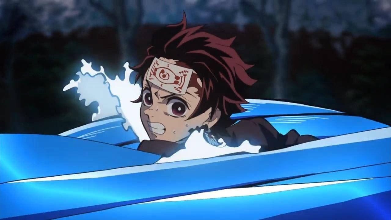 炭治郎超燃吊打恶鬼!水之呼吸,二型改,横水车!