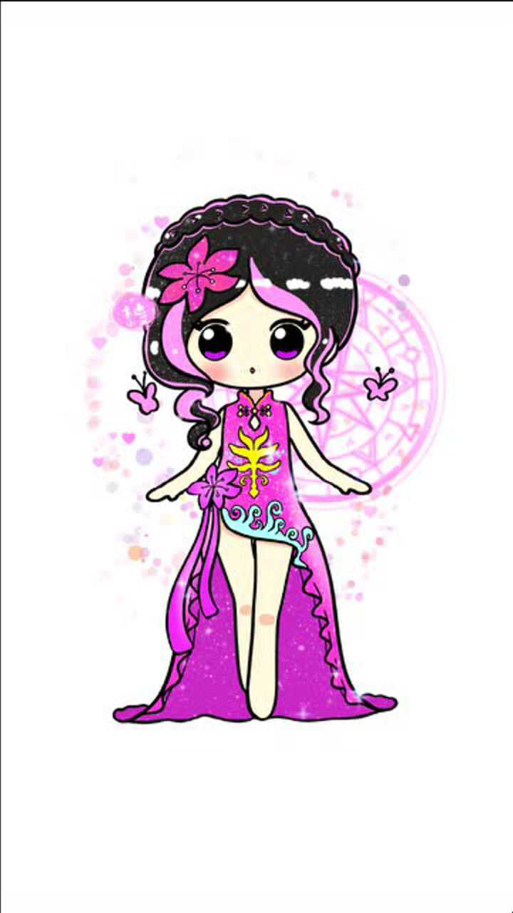 叶罗丽毒娘娘 画画教程q版叶罗丽娃娃 毒娘娘简笔画