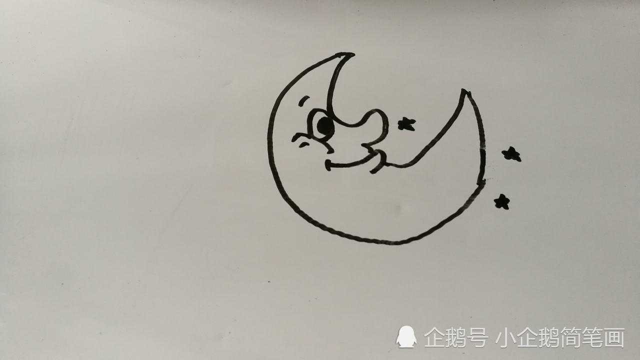 月亮婆婆简笔画