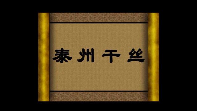 泰州市非物质文化遗产系列宣传片——《泰州干丝》