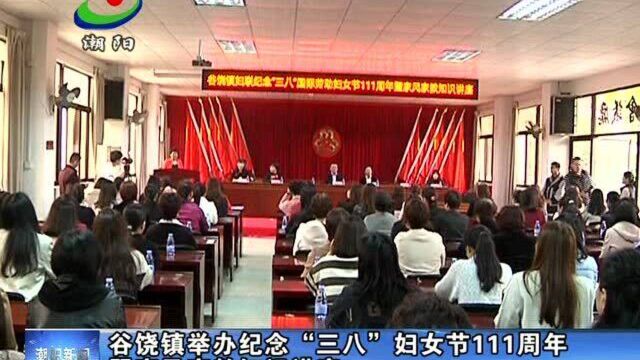 谷饶镇举办纪念“三八”妇女节111周年暨家风家教知识讲座