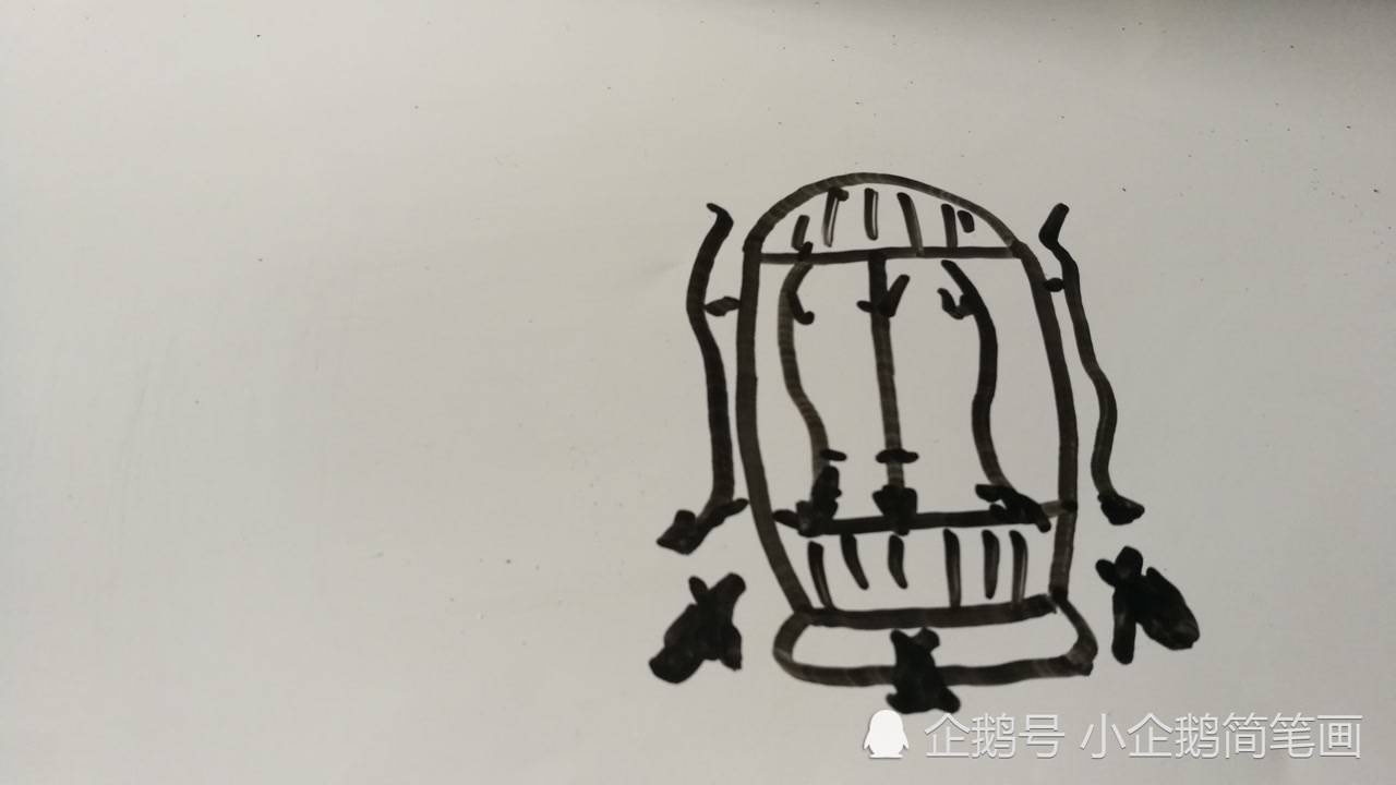 地动仪简笔画简笔画