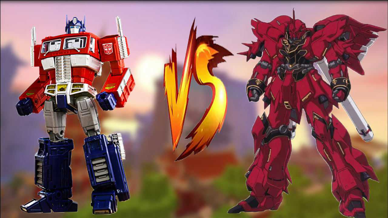 《小黑迷你世界合集》迷你最强之战:100个红色机甲对战100个变形金刚,