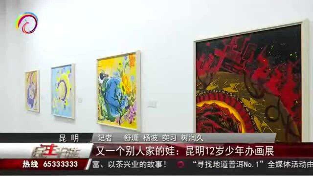 又一个别人家的娃:昆明12岁少年办画展