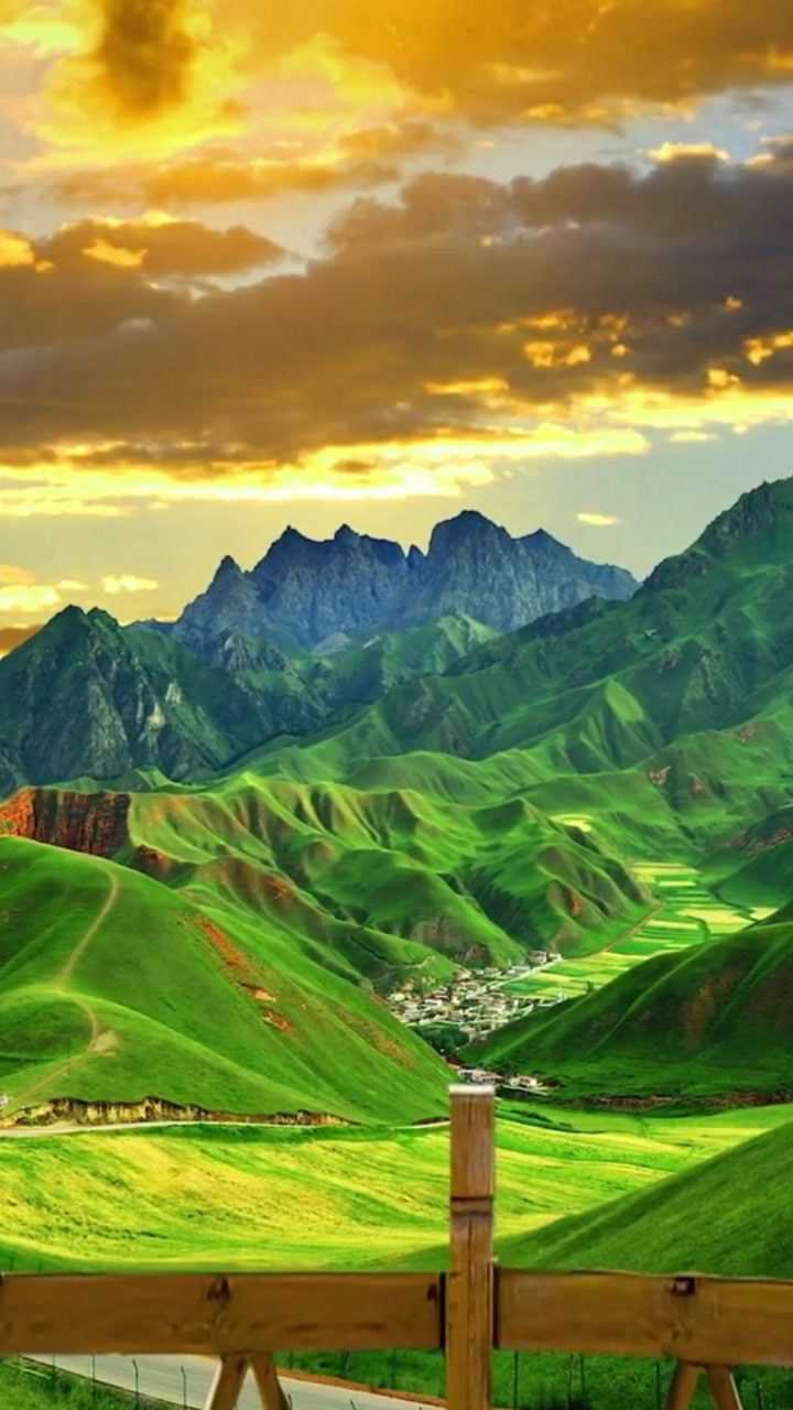风景如画,阳光明媚