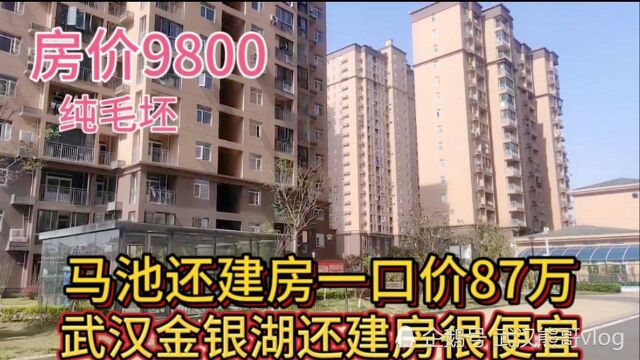 武汉金银湖马池还建房一口价87万一套很便宜,房价9800,地铁房