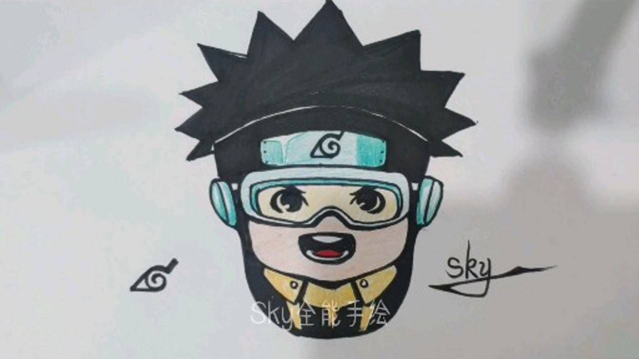 手绘q版本带土.