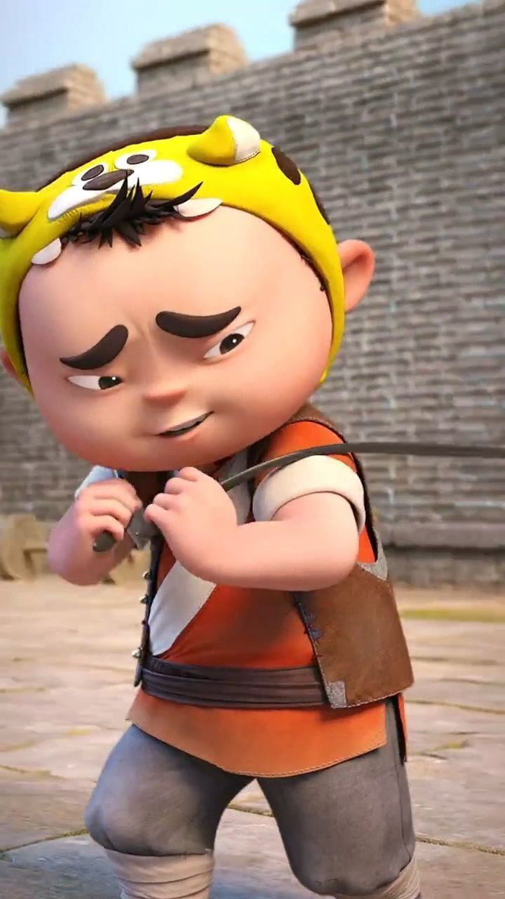 可爱虎墩耍帅的精神小伙