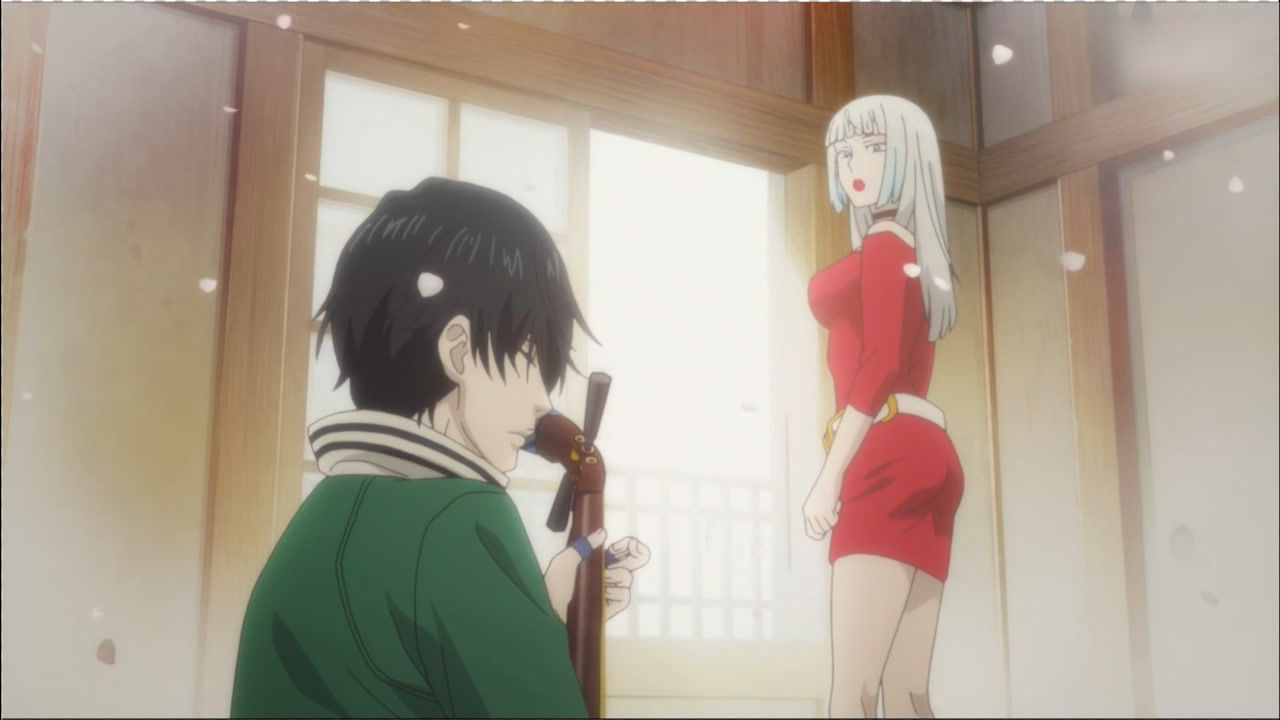 四月新番纯白之音第二集津轻小原小调走一个辣妈为了激起儿子的斗志够