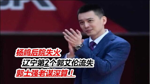 杨鸣后院失火,辽宁第2个郭艾伦流失,郭士强挖人技术一流!