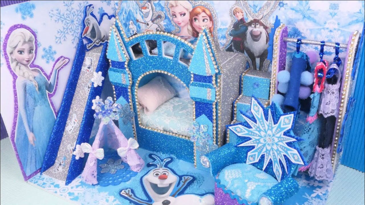 咦迪士尼艾莎公主冰宫里的房间是什么样子呢一起来看看吧