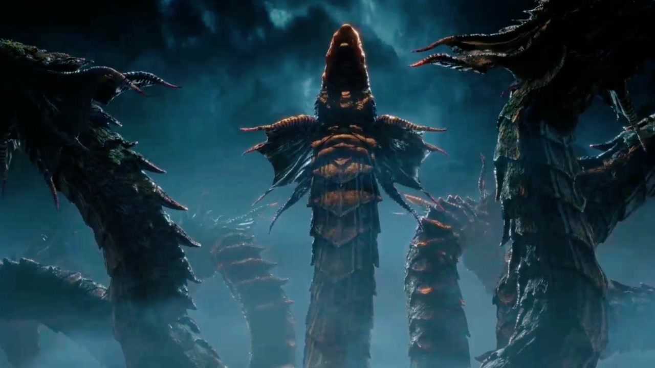 吞噬星空:震撼出场,第一头王级怪兽九头蛇龙!