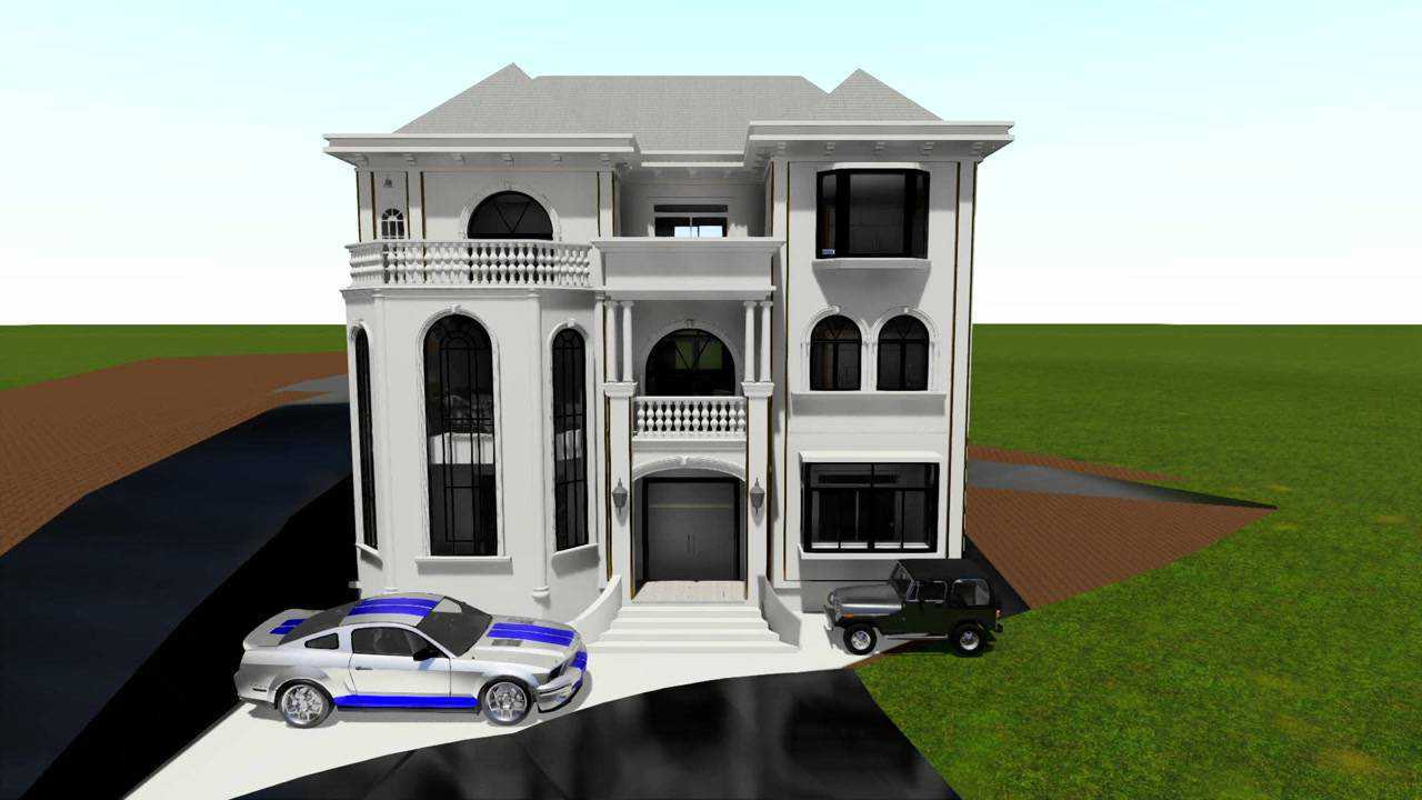 revit小别墅设计模型