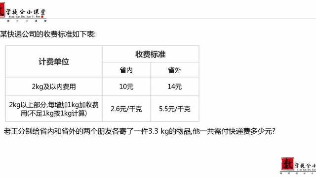 小学数学“表格式应用题”分段计费问题,很多同学都觉得太难