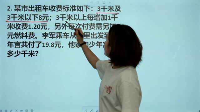 学数学是为了什么?应用题解决实际生活,出租车付费好计算