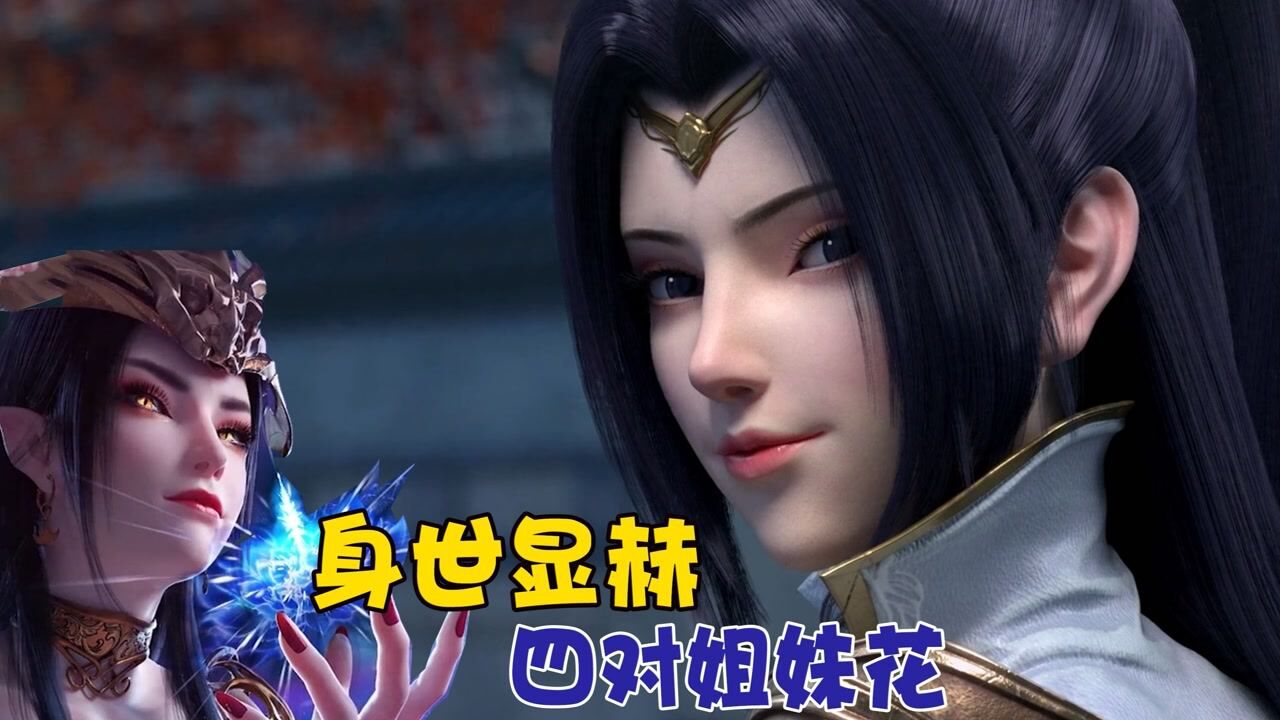 斗破苍穹:身世显赫的4对姐妹花,夭夜与夭月天赋最差?#斗破苍穹#_高清1080P在线观看平台_腾讯视频