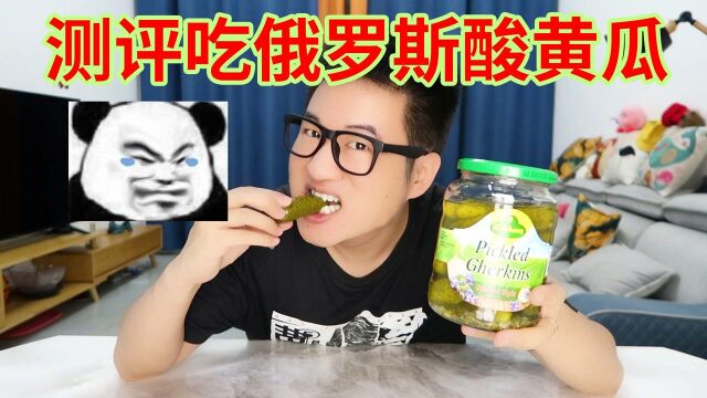 俄罗斯的酸黄瓜真的好吃吗?一口咬下去超级酸牙齿!