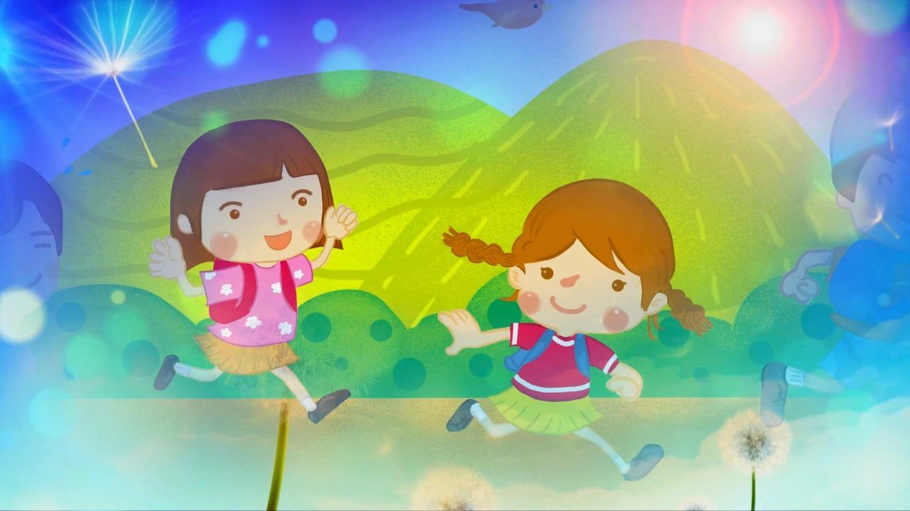 f3082_金色童年舞台背景