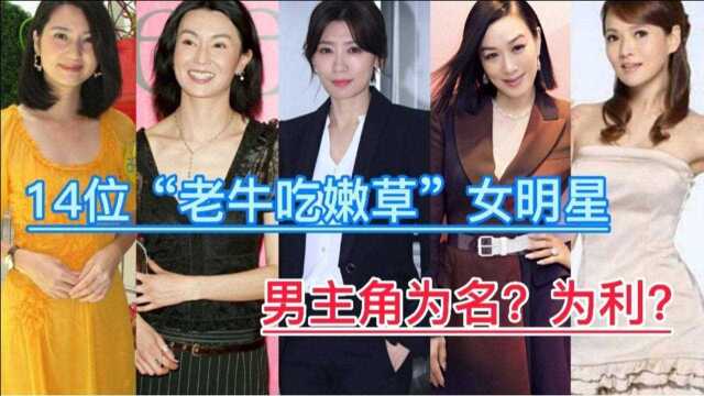 14位“老牛吃嫩草”的女明星,男主角为名?为利?为爱情?