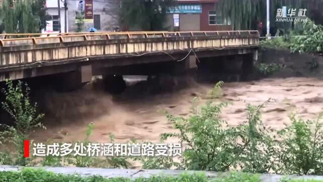 陕西省洛南县遭暴雨袭击 多个乡镇受灾