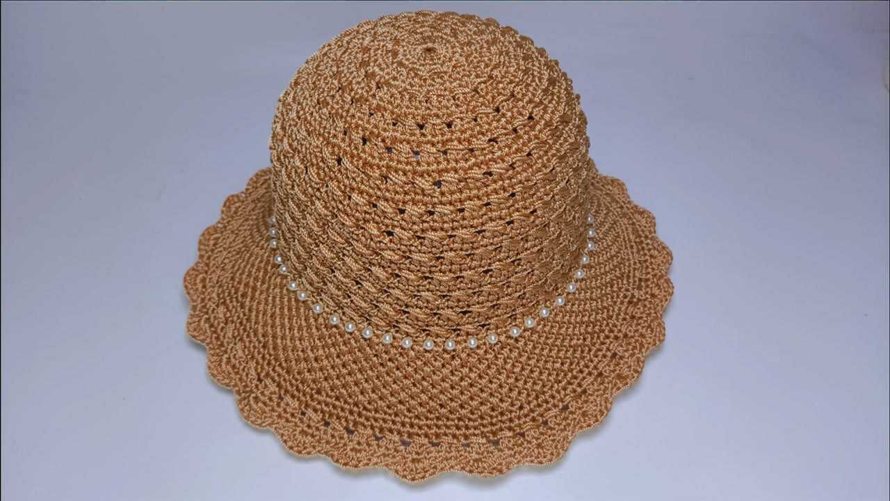 夏凉帽帽檐的加针方法图片