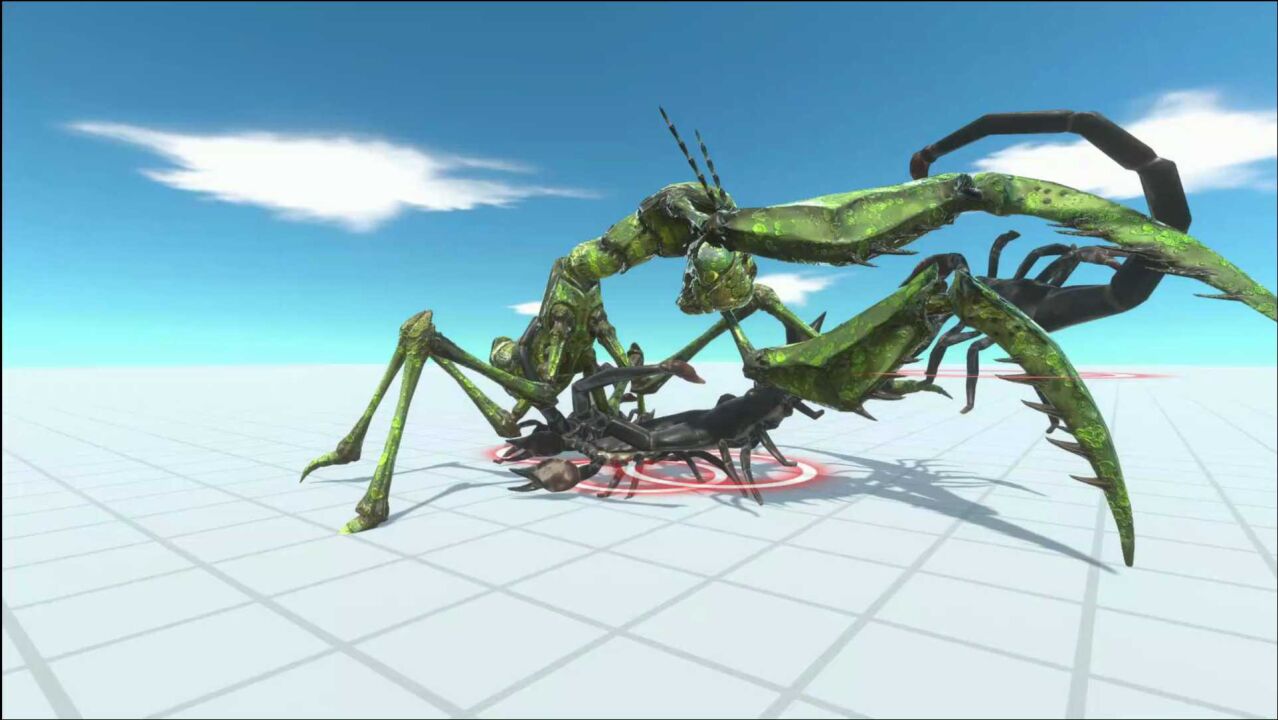 巨型螳螂vs巨型蝎子结局有点意外
