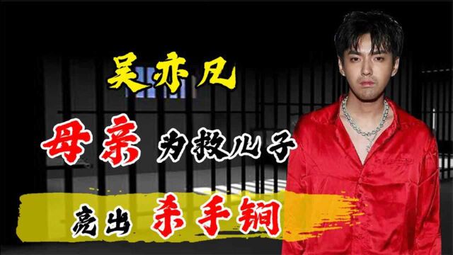 吴亦凡母亲为救儿子出狱,亮出杀手锏!只为儿子能减刑