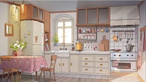 【MAYA场景建模】制作一个场景小厨房，家的味道