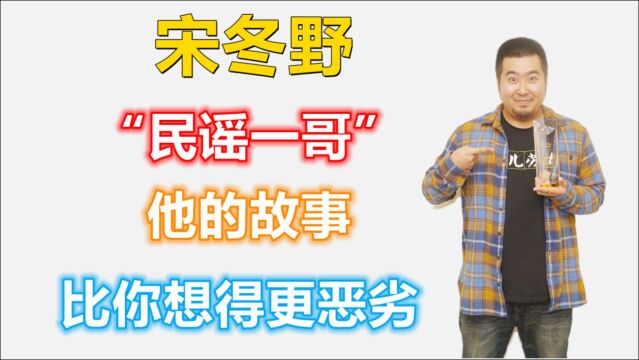 “民谣一哥”宋冬野的“堕落史”,他的故事远比你想得更恶劣