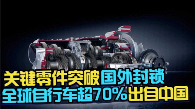 中国制造立大功!关键零件突破国外封锁,全球自行车70%出自中国