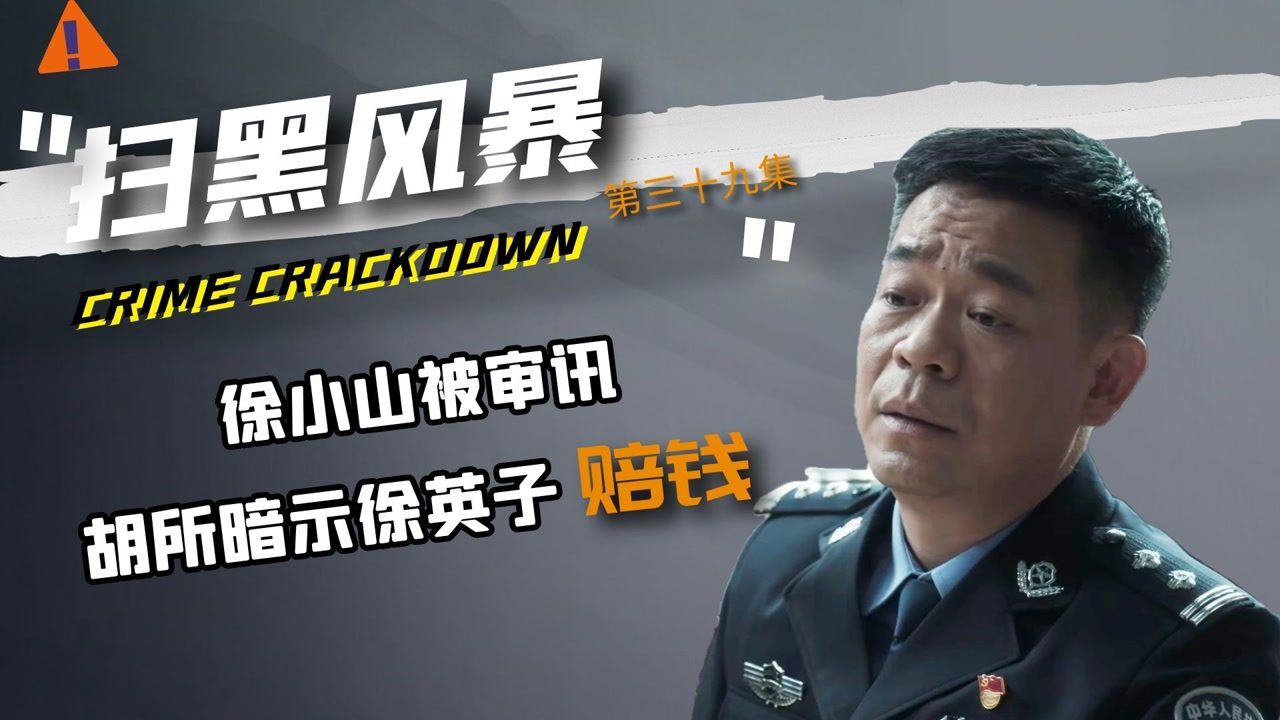 扫黑风暴:徐小山在审讯时吓尿,胡所暗示让徐英子赔钱