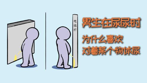 男生在尿尿时，为什么都爱尿在某个物体上？_高清