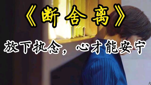 人醉大的执念就是不能放下自我放下执念心才能回归安宁断舍离人生智慧