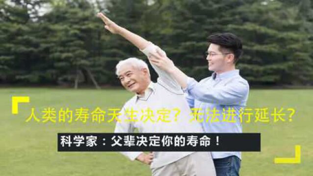 人类的寿命天生决定?无法进行延长?科学家:父辈决定你的寿命!