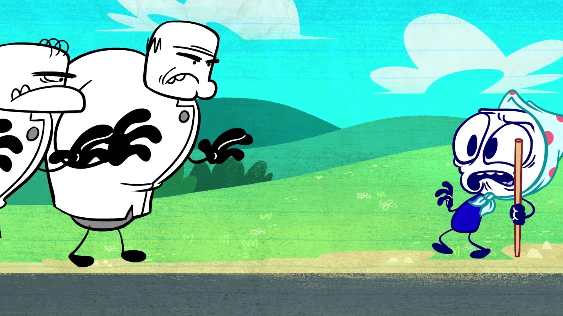 铅笔人搞笑故事 铅笔人假扮成老人,被抓进了养老院_高清1080p在线观看