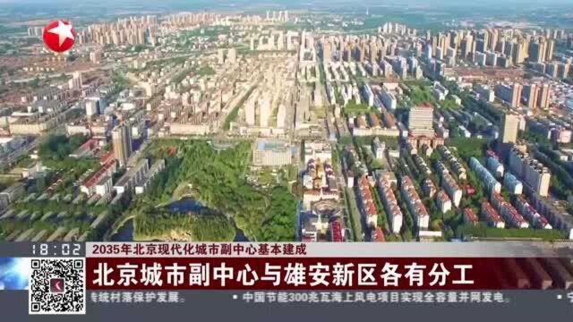 2035年北京现代化城市副中心基本建成