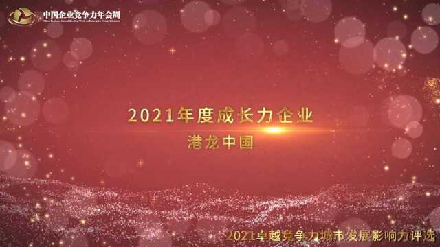 2021年度成长力企业港龙中国