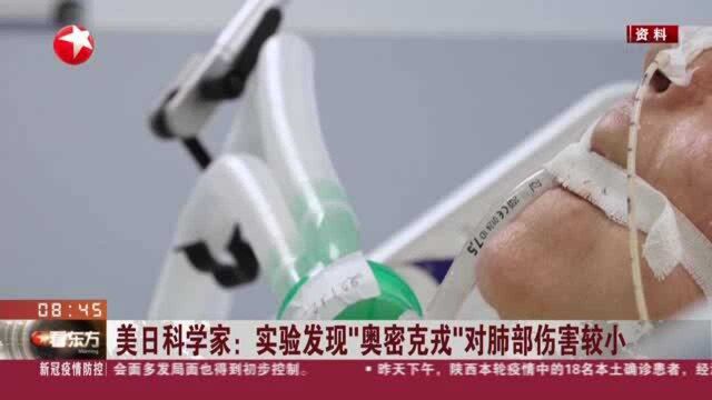 美日科学家:实验发现“奥密克戎”对肺部伤害较小