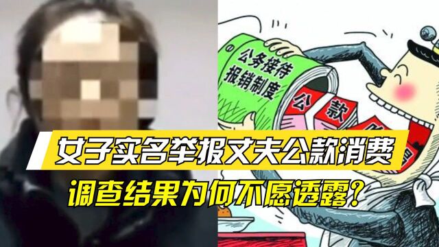 女子实名举报丈夫公款消费,调查结果为何不愿透露?