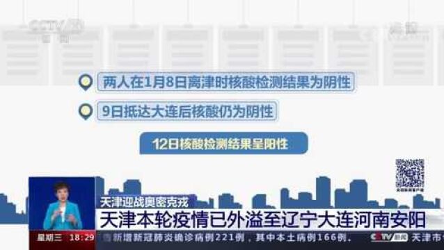 天津本轮疫情已外溢至辽宁大连、河南安阳