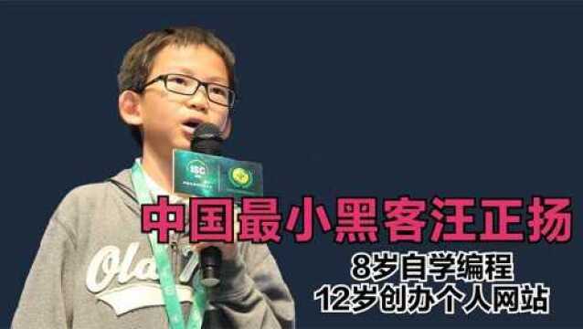 8岁自学编程,12岁创办个人网站,天才小黑客汪正扬如今怎样