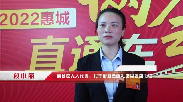 两会好声音|惠城区人大代表段小丽:发挥“三员”作用,认真履行职责