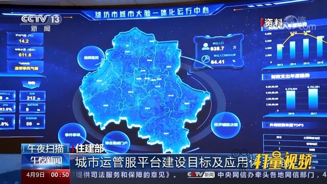 住建部:城市运管服平台建设目标及应用体系确定