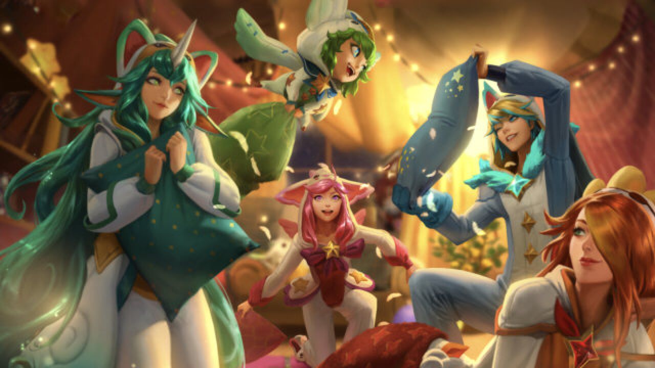 【英雄联盟手游】闪亮的行头!睡衣守护者 伊泽瑞尔 技能展示