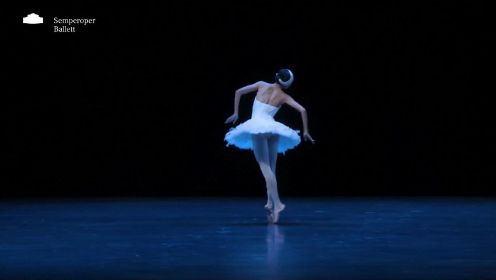 芭蕾“天鹅之死”演出德国德累斯顿森帕歌剧院芭蕾舞团