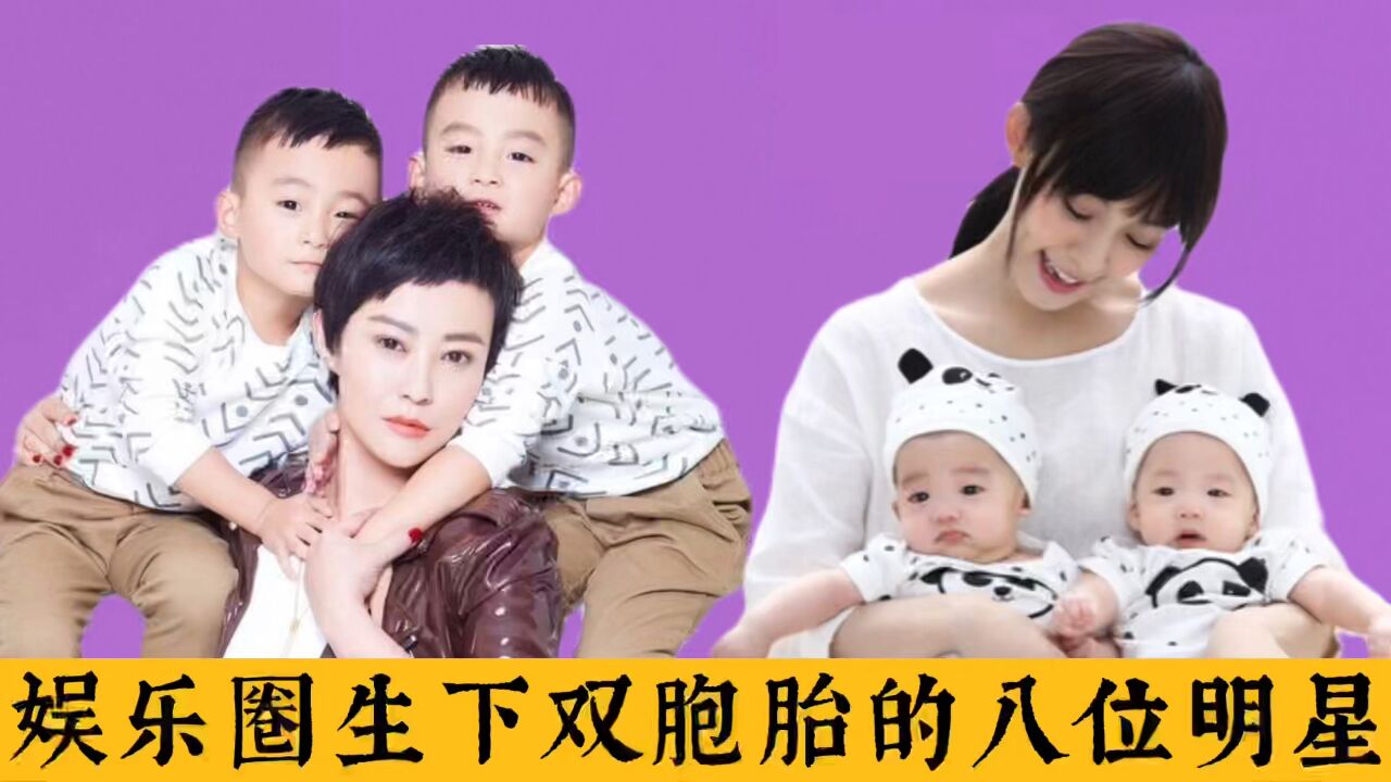 娱乐圈生下双胞胎的明星,你最喜欢哪对小可爱呢