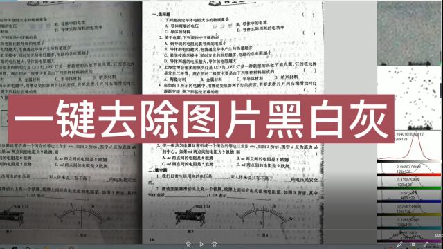 太好用了!永久免费的专业图片漂白软件,一键去除黑白灰!